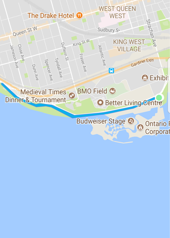 Toronto Carnival Run 5k Route